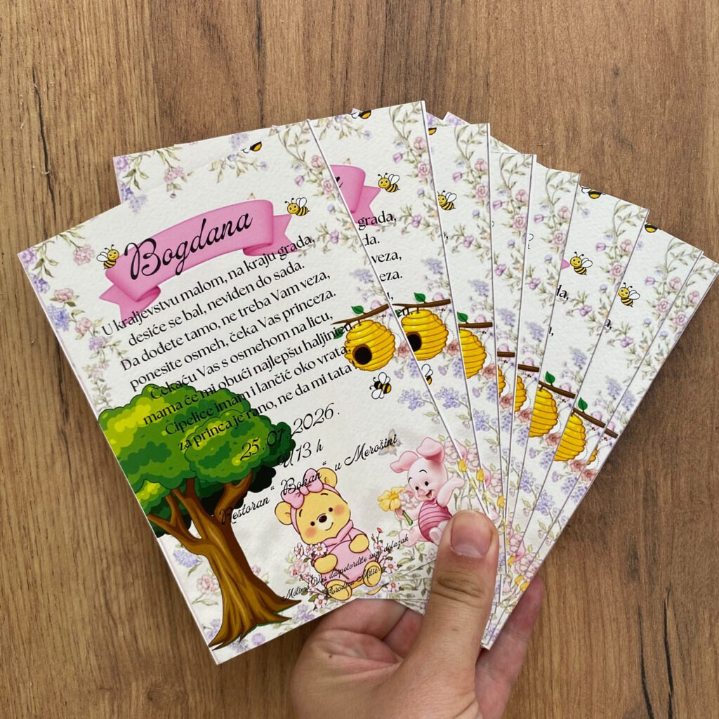 Ručno rađene pozivnice za rođendane – Pozivnice Jana Niš