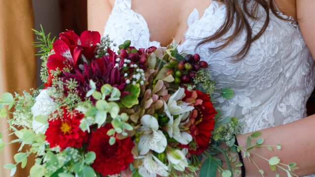 Magnifico Dekoracije - Bidermajer crveno i belo cvece