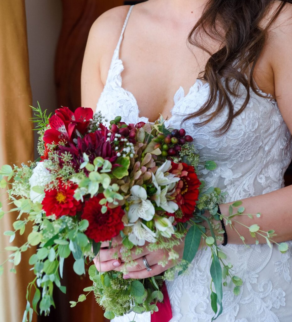 Magnifico Dekoracije - Bidermajer crveno i belo cvece