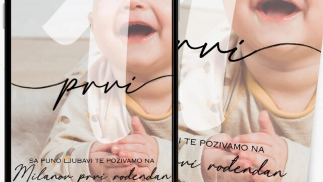 Pozivnica za prvi rodjendan