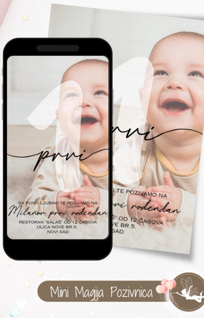 Pozivnica za prvi rodjendan