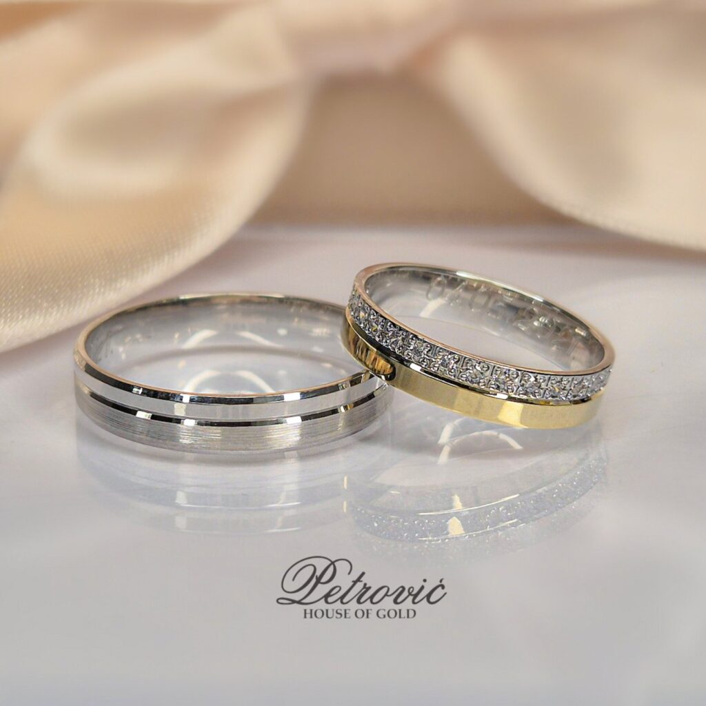 Burme Kombinacija Belog i Žutog Zlata Novi Sad - Zlatara Petrović - Stara Pazova