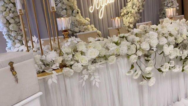 dekoracija mladenačkog stola - kragujevac