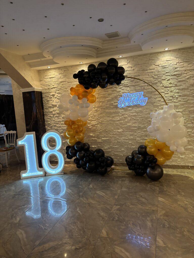 Dekoracija 18. rođendana novi sad