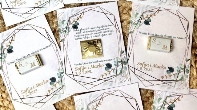 prelepe zahvalnice za goste na svadbama - Niš - Srbija