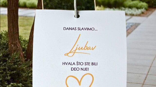 zahvanica za goste sa prskalicom za svadbu i druge proslave - Niš