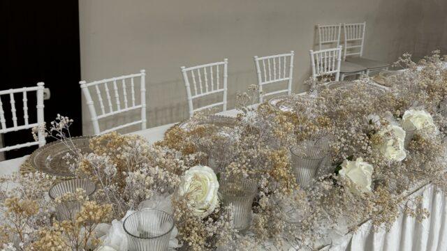 Dekoracija za svadbu Beograd - luksuzni mladenački sto