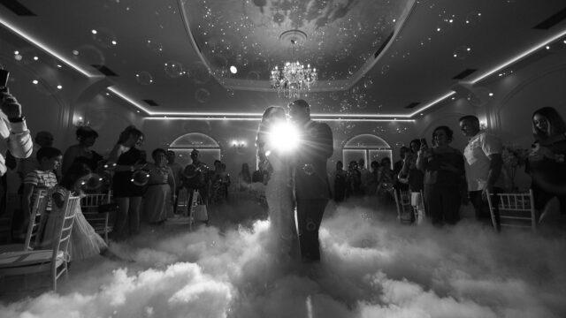 Suvi led i niski dim za prvi ples mladenaca - efekti za proslave Beograd MS