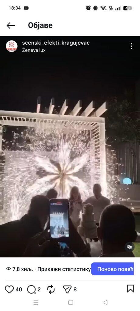 Scenske prskalice za venčanja i proslave Kragujevac