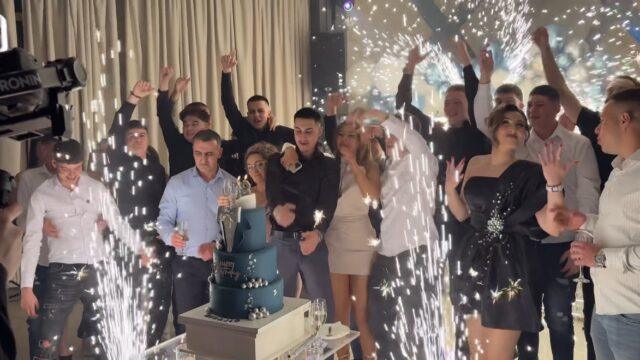 Podni vatrometi i laser efekti za rođendan proslavu