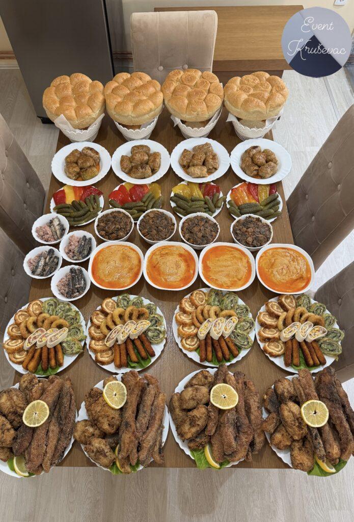 ketering za svadbe kruševac švedski sto ponuda