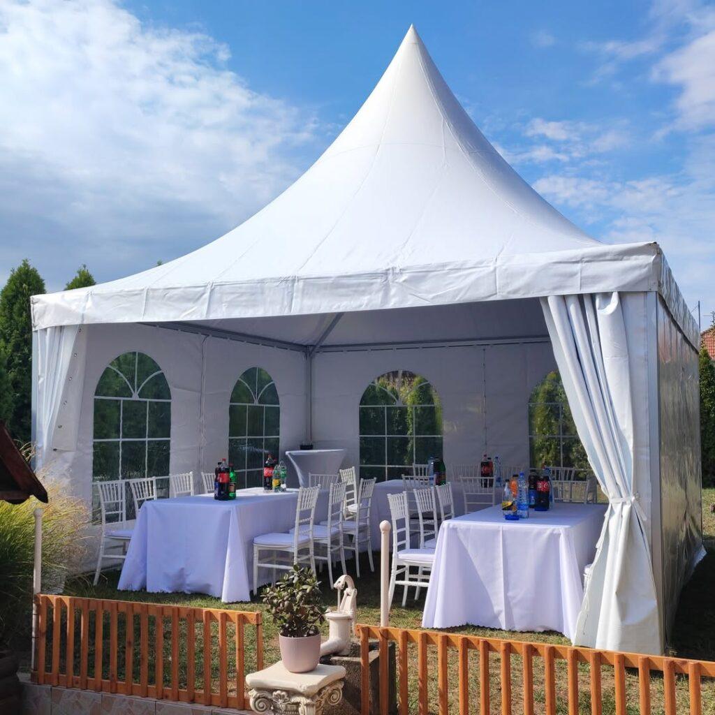 pagoda za svadbu ruma dekoracija