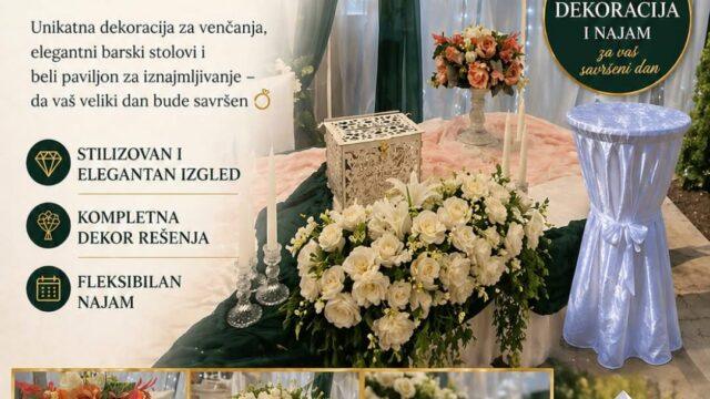 elegantna dekoracija venčanja