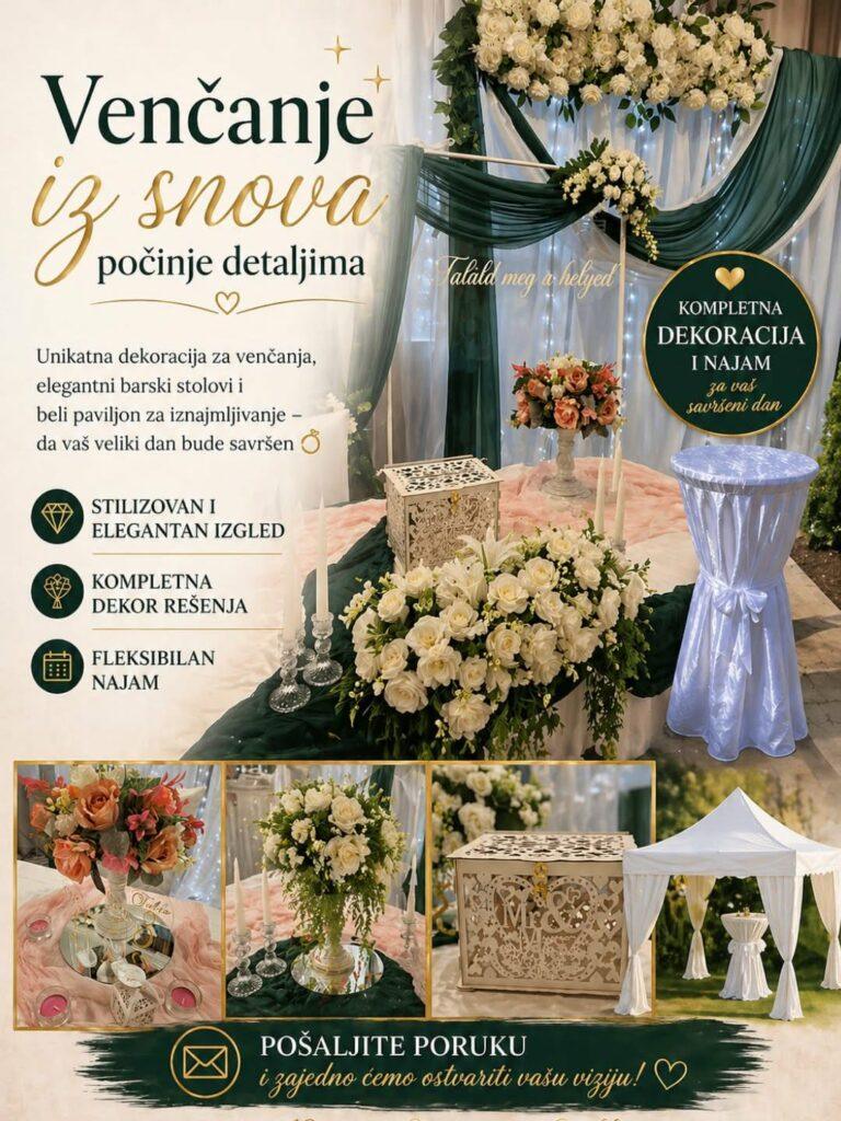 elegantna dekoracija venčanja