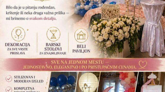 elegantna dekoracija događaja