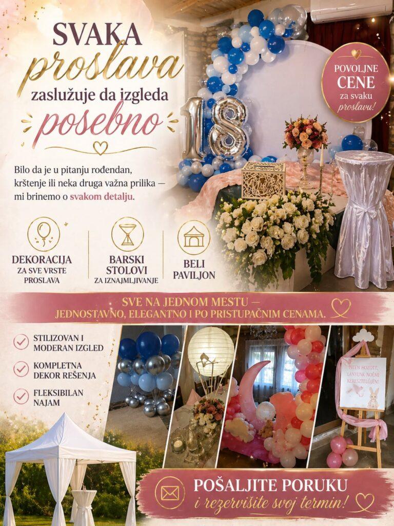 elegantna dekoracija događaja